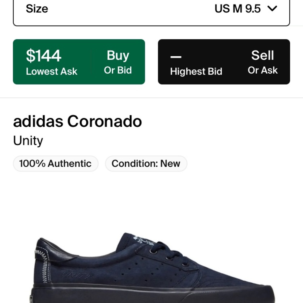 Adidas unity cool purpley blue color cool message in the shoe new in box $70